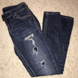 Tuesday Skinny Silver Jeans